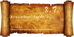 Kreischer Teréz névjegykártya