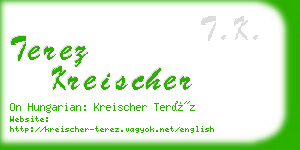 terez kreischer business card